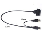 Double USB 2.0 to SATA Hard Drive Adapter Cable for 2.5 inch SATA HDD / SSD, Double USB 2.0 to SATA – Durable Build, Easy to Use