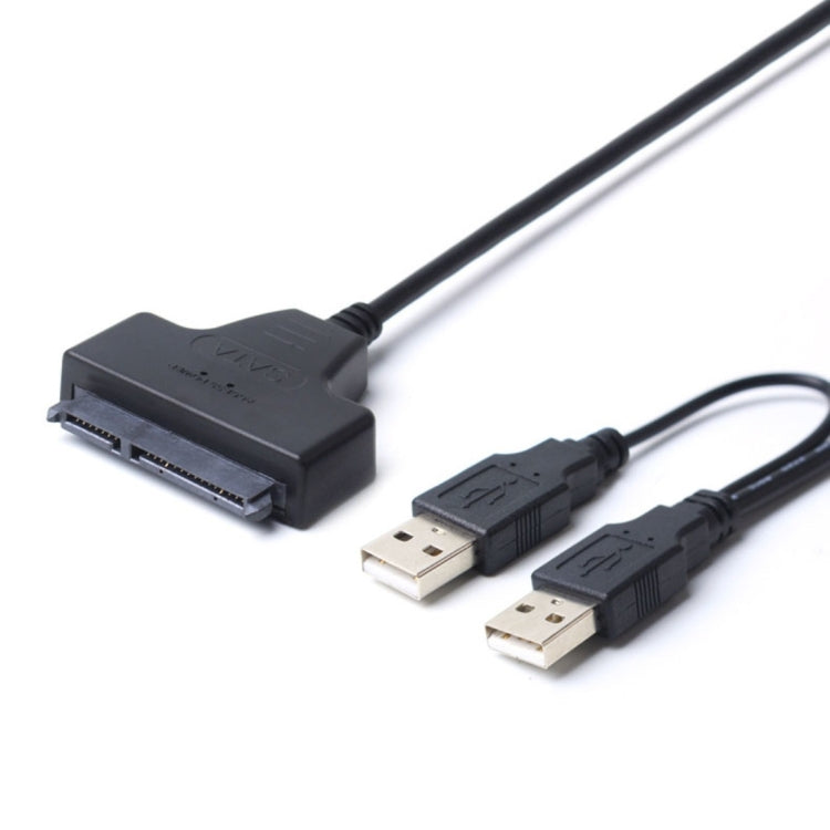 Double USB 2.0 to SATA Hard Drive Adapter Cable for 2.5 inch SATA HDD / SSD, Double USB 2.0 to SATA – Durable Build, Easy to Use