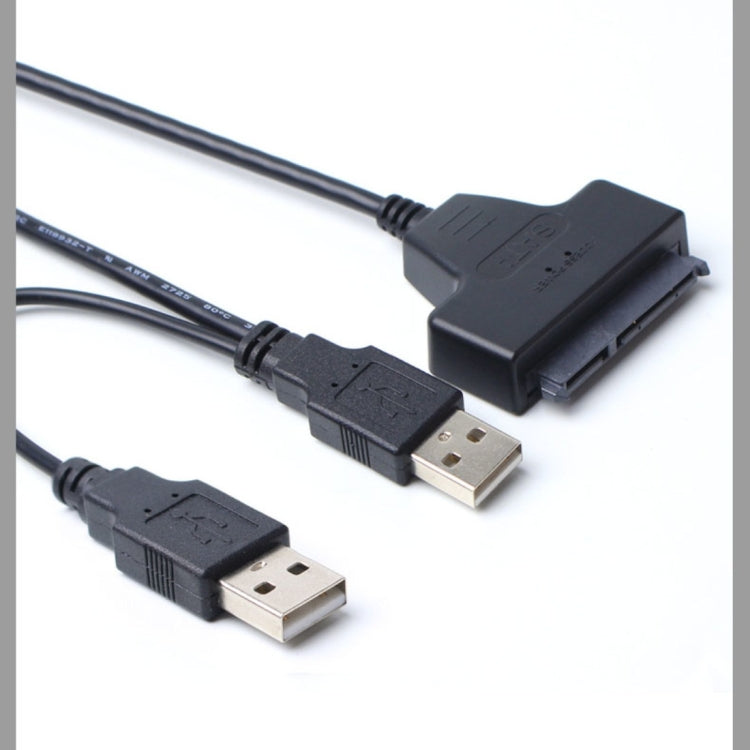 Double USB 2.0 to SATA Hard Drive Adapter Cable for 2.5 inch SATA HDD / SSD, Double USB 2.0 to SATA – Durable Build, Easy to Use