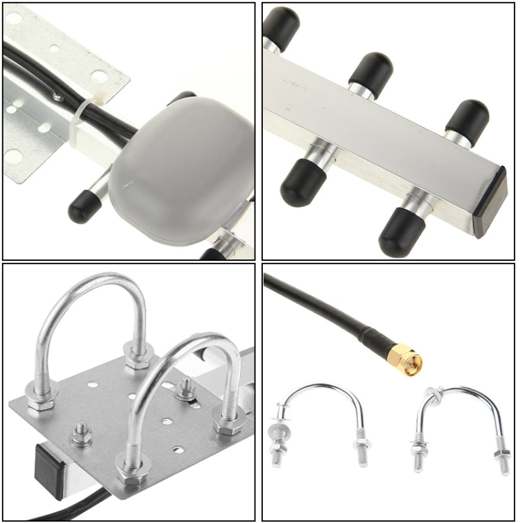 High Gain 28dBi SMA Plug 4G 696-960MHz / 1710-2690MHz Yagi Antenna, Antenna – Durable Build, Easy to Use
