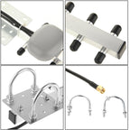 High Gain 28dBi SMA Plug 4G 696-960MHz / 1710-2690MHz Yagi Antenna, Antenna – Durable Build, Easy to Use