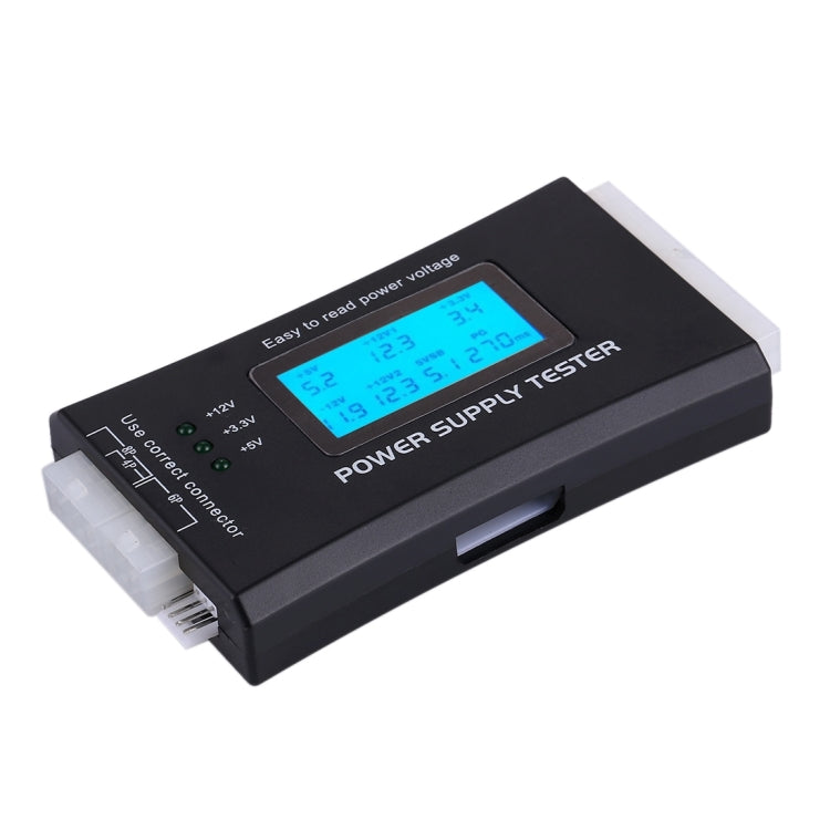 Digital LCD Display PC Computer 20/24 Pin Power Supply Tester Checker Power Measuring Diagnostic Tester Tool, ATX Connector with LCD – Durable Build, Easy to Use