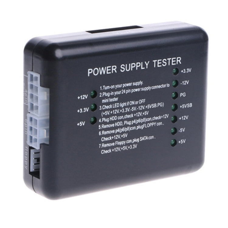 PC 20 / 24 Pin PSU ATX SATA HD Power Supply Tester, ATX Connector – Durable Build, Easy to Use
