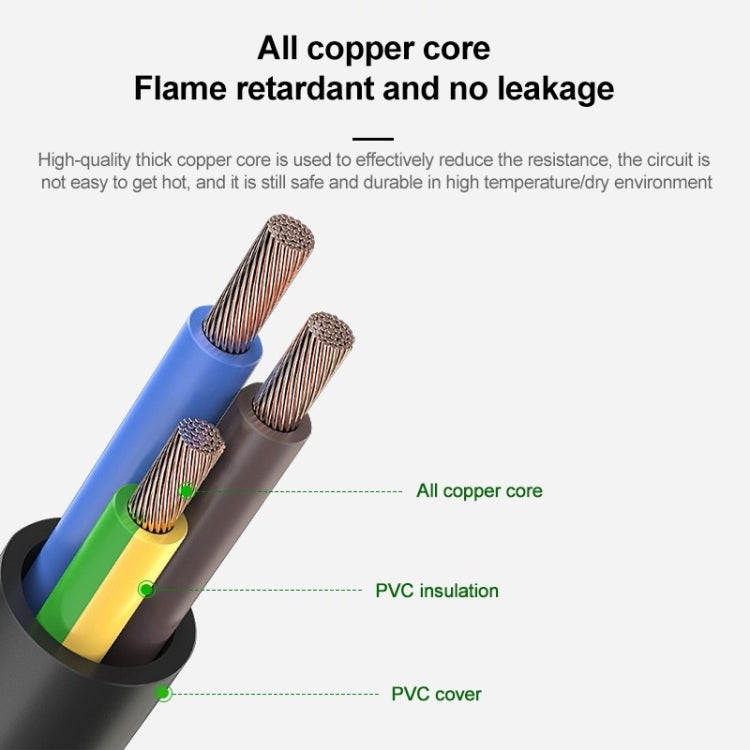 Universal US 3 Prong AC Power Cords for Desktop Computer Printer Monitor Plug, Length:1.5m, 1.5m – Durable Build, Easy to Use