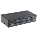 FJ-2508A 8 Port VGA Video Splitter High Resolution 1920 x 1440 Support 250MHz Video Bandwidth, 8 Ports Splitter Black – Durable Build, Easy to Use 8 Ports Splitter Black