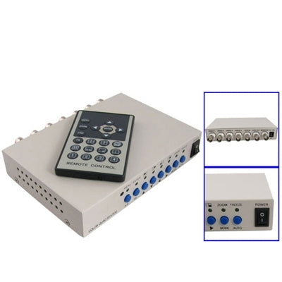 CCTV Color Quad Security Video 4 Channel Processor Divider(White), 4 Channel Processor 4 Channel Processor