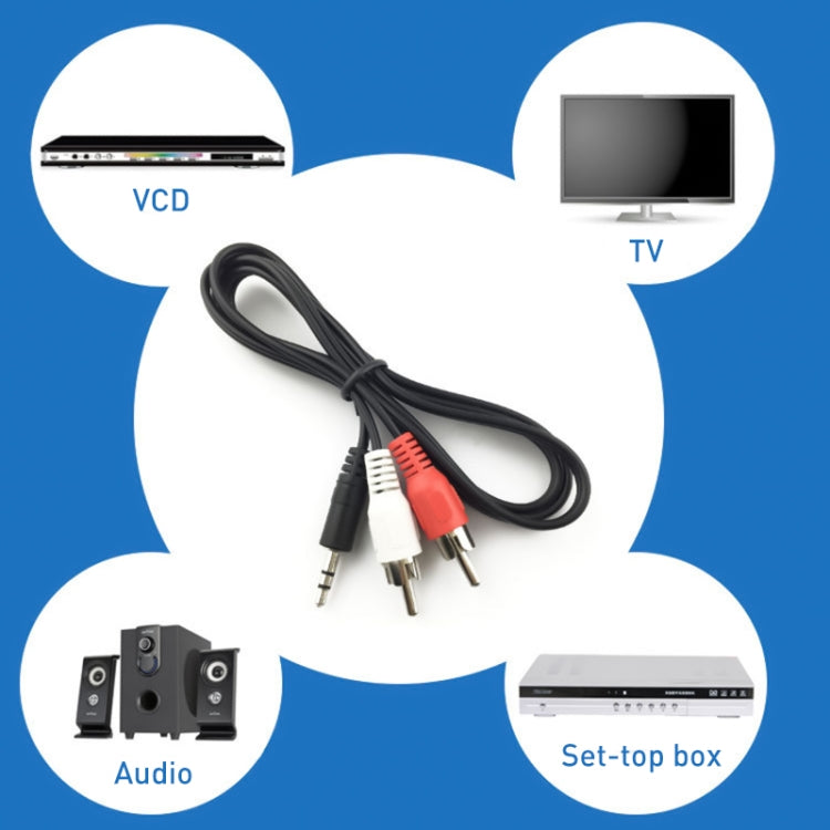 Good Quality Jack 3.5mm Stereo to RCA Male Audio Cable, Length: 5m, Good Quality, Length: 5m – Durable Build, Easy to Use