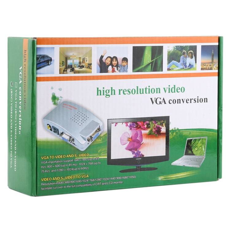 High Resolution (BNC) Video and S-Video to VGA Conversion, PAL – Durable Build, Easy to Use