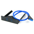 USB 3.0 Front Panel Floppy Disk Bay 20 Pin 2 Ports HUB Bracket Cable, 2 Ports USB 3.0 (Black) – Durable Build, Easy to Use 2 Ports USB 3.0 (Black)