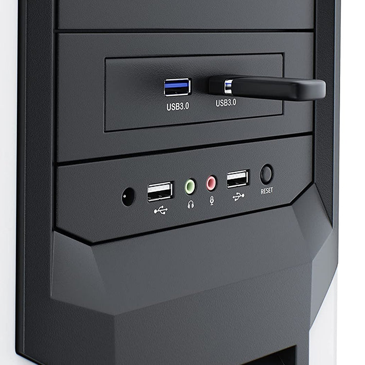 USB 3.0 Front Panel Floppy Disk Bay 20 Pin 2 Ports HUB Bracket Cable, 2 Ports USB 3.0 (Black) – Durable Build, Easy to Use