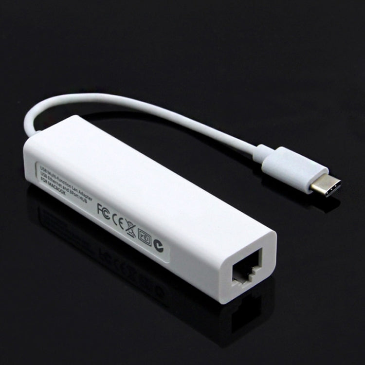 Type-C to 3 x USB and RJ45 Multi-function Adapter, Length: 13cm, 3 Port USB+RJ45 – Durable Build, Easy to Use