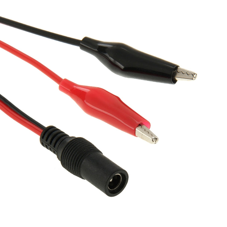5.5 x 2.1mm Female Power Plug Alligator Clip Test Lead Cable – Durable Build, Easy to Use