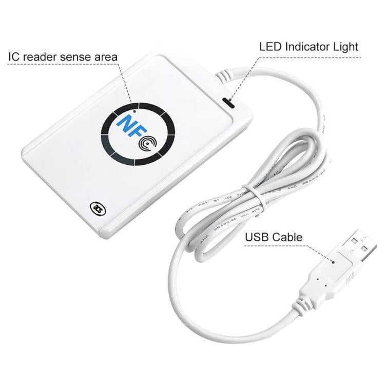 ACR122 NFC RFID USB Noncontact Smart Card Reader, Read Write Speed up to 212Kbps/242Kbps – Card Slot