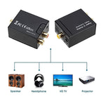 Analog RCA to Digital Optical Coaxial Toslink Audio Converter(Black), 2RCA to Spdif+Coaial – Magnetic, TPU