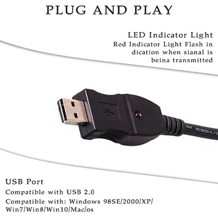 USB PC Guitar Bass Link Recording Audio Adapter Cable, Guitar Bass Link Recording Cable