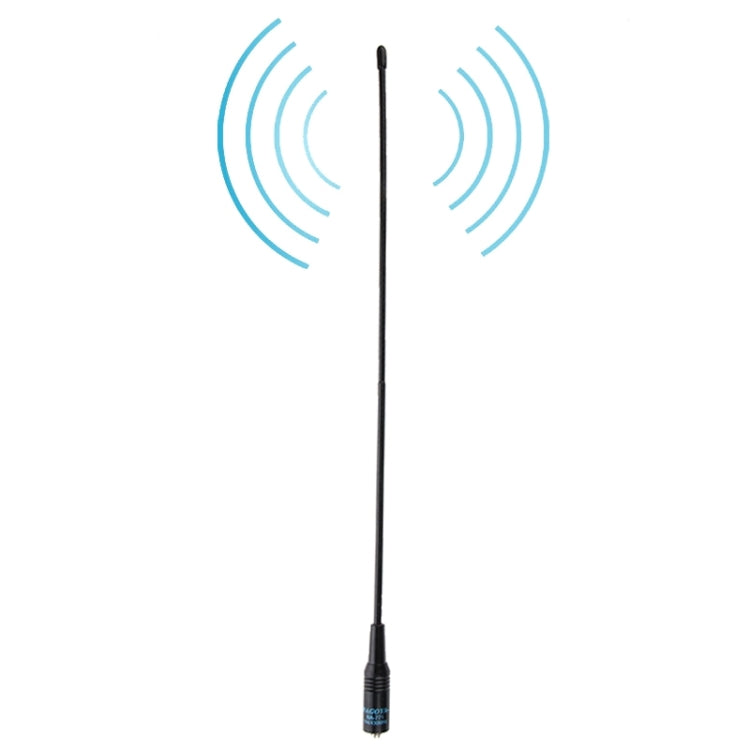 NAGOYA NA-771 144/430MHz Dual Band Flexible Spring Whip SMA-F Handheld Radio Antenna for Walkie Talkie, Antenna Length: 38cm Default Title