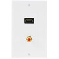 HDMI Female + RCA Female Plug Wall Plate Panel Default Title