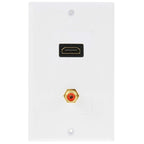 HDMI Female + RCA Female Plug Wall Plate Panel Default Title