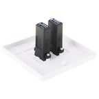 Dual USB 3.0 Female Plugs Home Wall Charger Plate Wall Plate Panel, 2 Ports USB 3.0