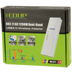 EDUP AC-1601 802.11AC 1200M Dual Band USB 3.0 Wifi Wireless Adapter, AC-1601 1200Mbps – Durable Build, Easy to Use