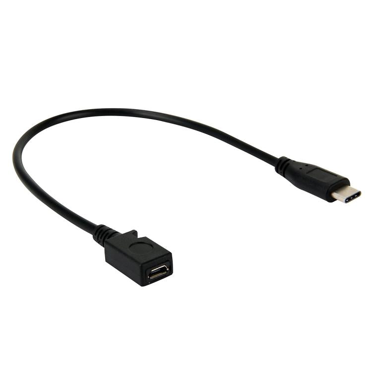 USB-C / Type-C 3.0 Male to Micro USB Female Cable Adapter, Length: 29cm – Durable Build, Easy to Use