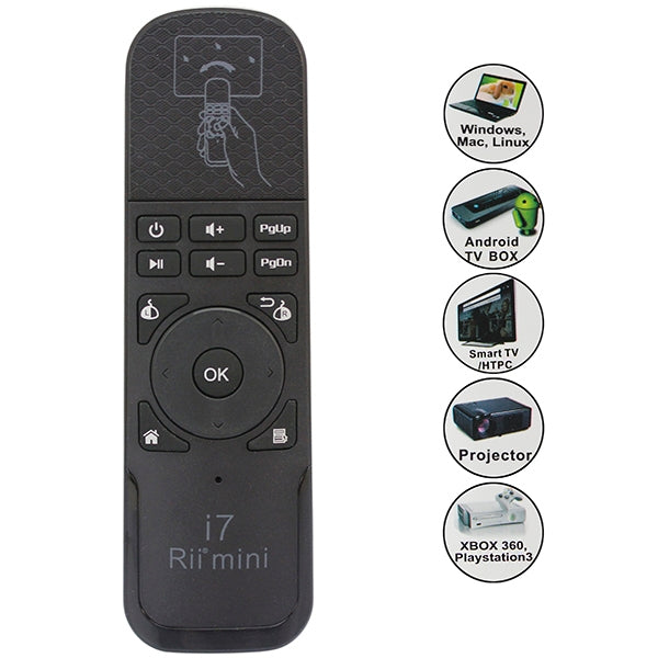 Rii i7 Mini Wireless Air Mouse Keyboard Remote for HTPC / Android TV Box / Xbox360, Rii i7 – Durable Build, Easy to Use Rii i7