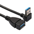 USB 3.0 Down Angle 90 degree Extension Cable Male to Female Adapter Cord, Length: 15cm, Down Angle AM to AF, length: 15cm – Durable Build, Easy to Use Down Angle AM to AF, length: 15cm