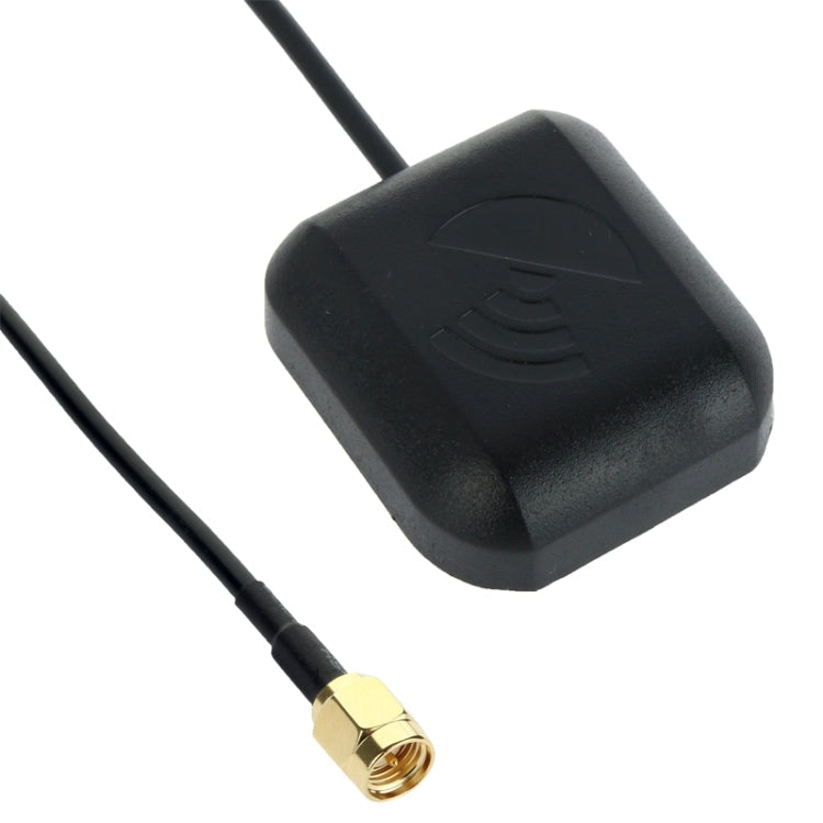 Vehicle GPS Antenna Active Receiver Magnetic Base Mount Adapter Aerial SMA Male Connector, Cable Length: 3m, SMA Male Connector SMA Male Connector