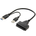 USB 2.0 / USB 3.0 To SATA Cable with 2.5 inch HDD Protection Box, Support up to 4TB Speed, USB 3.0 to SATA with USB(B) – Durable Build, Easy to Use