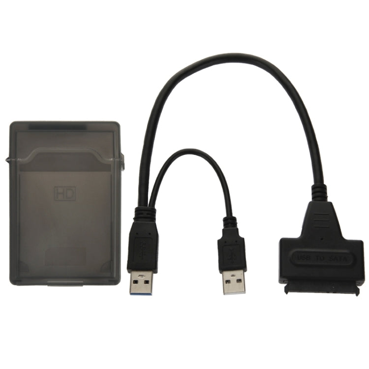 USB 2.0 / USB 3.0 To SATA Cable with 2.5 inch HDD Protection Box, Support up to 4TB Speed, USB 3.0 to SATA with USB(B) – Durable Build, Easy to Use