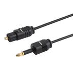 TOSLink Male to 3.5mm Male Digital Optical Audio Cable, Length: 0.8m, OD: 2.2mm – Durable Build, Easy to Use