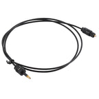 TOSLink Male to 3.5mm Male Digital Optical Audio Cable, Length: 0.8m, OD: 2.2mm – Durable Build, Easy to Use