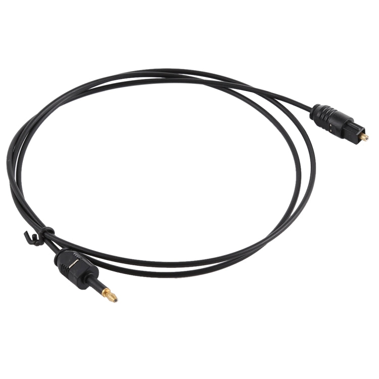 TOSLink Male to 3.5mm Male Digital Optical Audio Cable, Length: 0.8m, OD: 2.2mm – Durable Build, Easy to Use