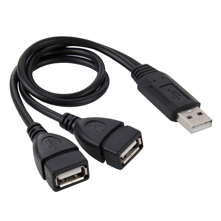 USB 2.0 Male to 2 Dual USB Female Jack Adapter Cable for Computer / Laptop, Length: About 30cm, USB 2.0 AM to 2 USB 2.0 AF – Durable Build, Easy to Use