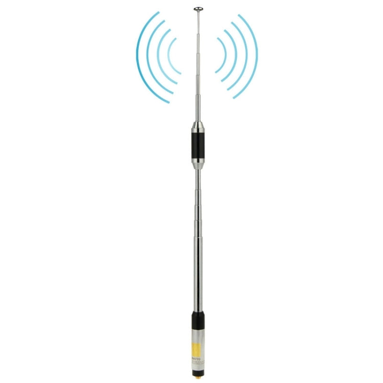 RH770 Dual Band 144/430MHz High Gain SMA-F Telescopic Handheld Radio Antenna for Walkie Talkie, Antenna Length: 93cm Default Title
