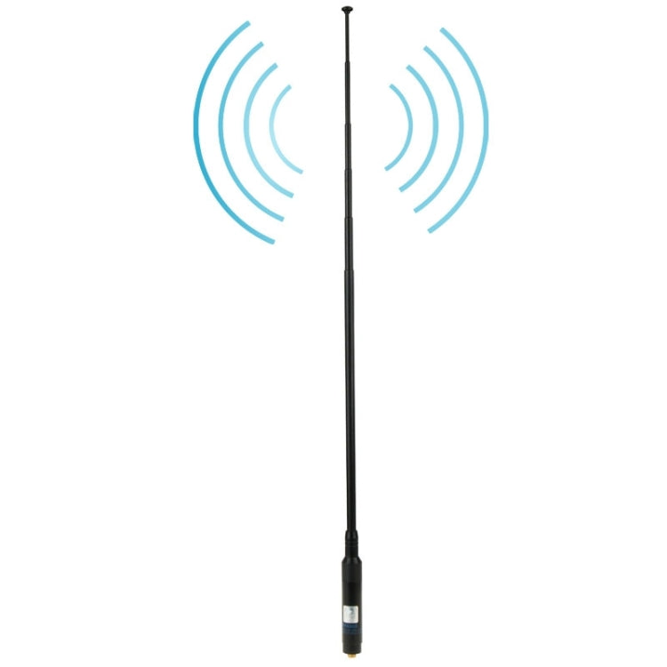 RH660S Dual Band 144/430MHz High Gain SMA-F Telescopic Handheld Radio Antenna for Walkie Talkie, Antenna Length: 108.5cm Default Title