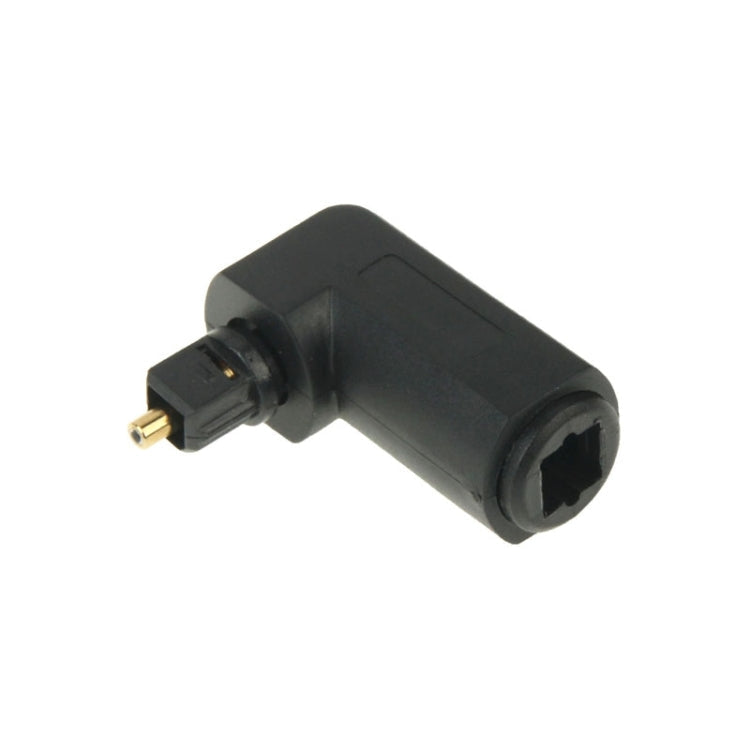 High Quality Gold Plated Square to Square 90 Degree Right Angle TOSLINK Digital Audio Adapter Optical, Round Audio Optical Fiber – Durable Build, Easy to Use Round Audio Optical Fiber