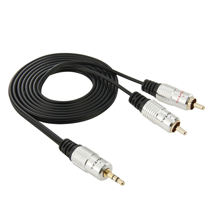 3.5mm Jack Stereo to 2 RCA Male Audio Cable, Length: 1.5m, 2 RCA, Length: 1.5m – Durable Build, Easy to Use 2 RCA, Length: 1.5m