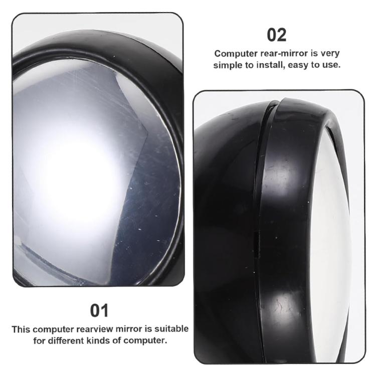 Computer Rearview Convex Glasses Rear View Mirror (Random Color Delivery), Random Color Delivery – Durable Build, Easy to Use