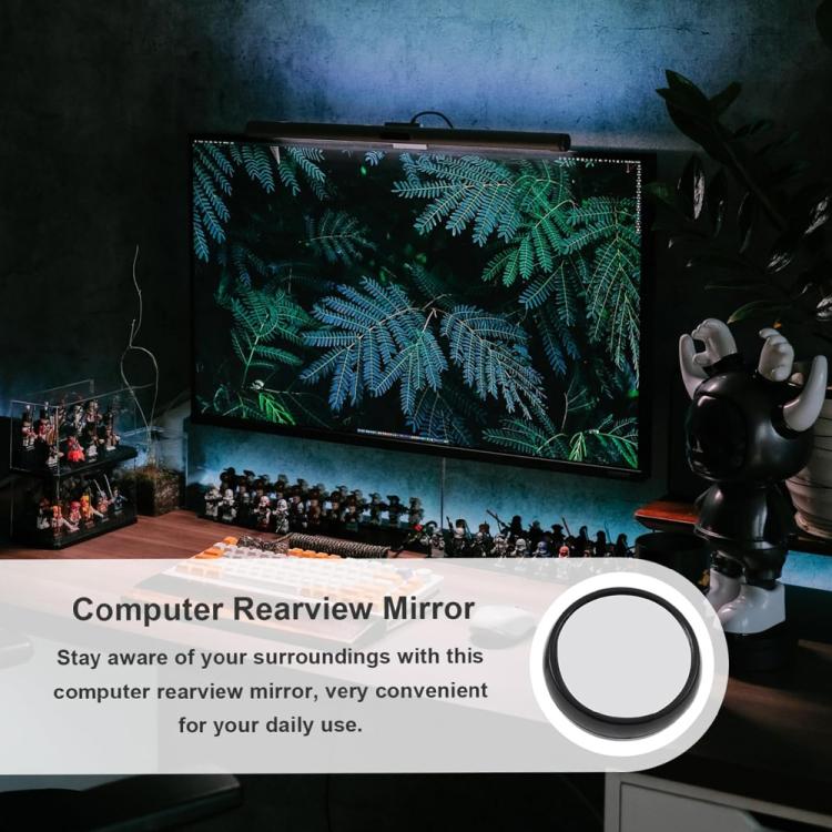 Computer Rearview Convex Glasses Rear View Mirror (Random Color Delivery), Random Color Delivery – Durable Build, Easy to Use