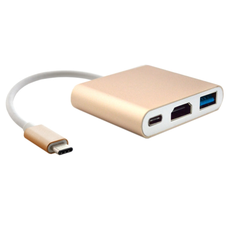 For MacBook 12 inch 2015 Version, Google Chromebook Pixel 2015 Version, Nokia N1 Tablet PC, Type-C+USB3.0 (W), Type-C+USB3.0 (G) – Durable Build, Easy to Use Type-C+USB3.0 (G) Gold