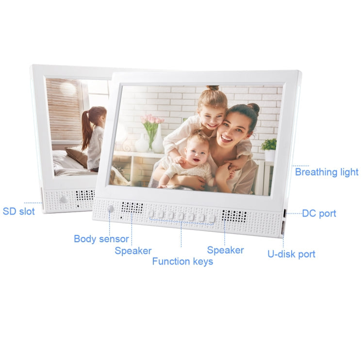 10.1 inch LED Display Multi-media Music & Movie Player Digital Photo Frame with Remote Control, Allwinner E200s Program, Support USB-Disk / SD Card, Body Sensor, Built in Stereo Speaker, 10.1 inch, 10.4 inch – TPU
