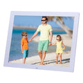 15 inch HD LED Screen Digital Photo Frame with Holder & Remote Control, Allwinner, Alarm Clock / MP3 / MP4 / Movie Player, 15 inch Allwinner 15 inch Allwinner White