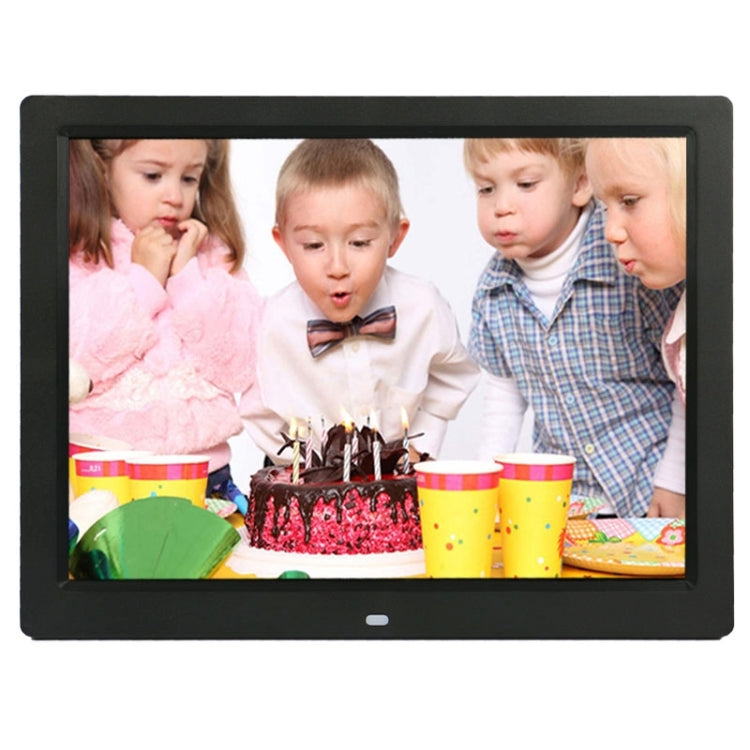 14 inch LED Display Multi-media Digital Photo Frame with Holder & Music & Movie Player, Support USB / SD / MS / MMC Card Input Black