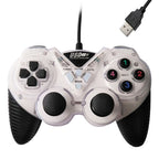 Wired Vibration Gamepad PC USB Controller Joystick Game Handle(White) Default Title