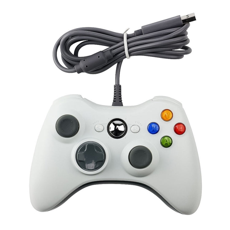 USB 2.0 Wired Controller Gamepad for XBOX 360, Plug and Play, Cable Length: 2.5m, For XBOX 360, For XBOX 360 (Black) For XBOX 360 White