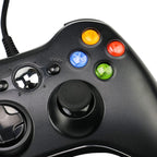 USB 2.0 Wired Controller Gamepad for XBOX 360, Plug and Play, Cable Length: 2.5m, For XBOX 360, For XBOX 360 (Black)