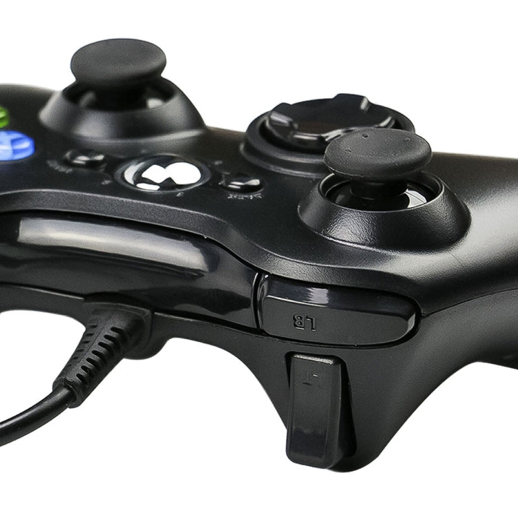 USB 2.0 Wired Controller Gamepad for XBOX 360, Plug and Play, Cable Length: 2.5m, For XBOX 360, For XBOX 360 (Black)