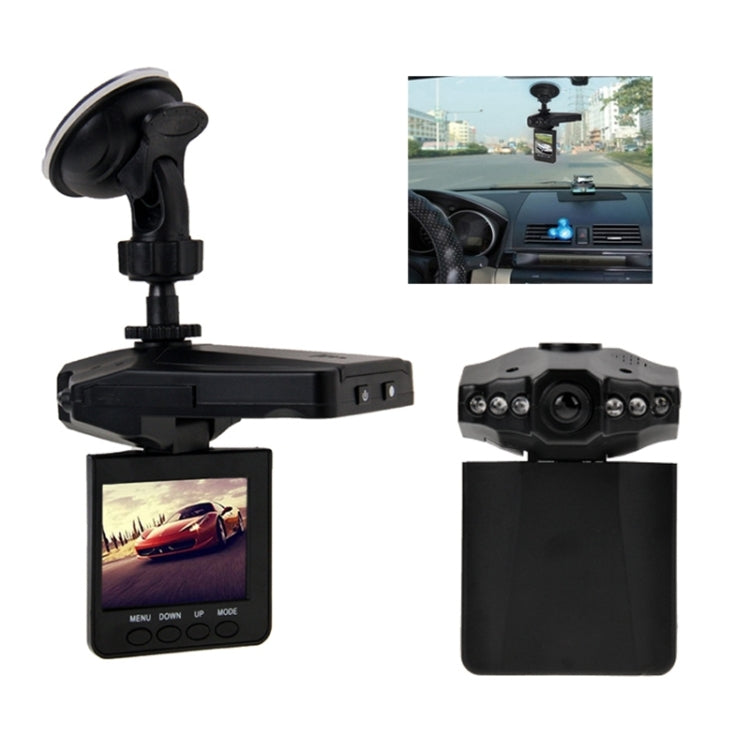 2.5 inch Screen High Definition Video Recorder, 6 LED Light, AVI Video Format, Support SD Card, Loop Recording Function (Generalplus Scheme), 2.5 inch 2.5 inch Black