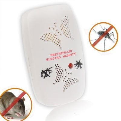 Ultrasonic Electronics Insecticide with Two Steps of Adjustable, White (EU Plug), EU Plug White, EU Plug pink EU Plug White S-PK-0217W
